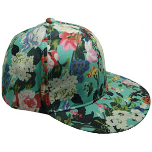 Ladies fashion hats custom floral snapback caps girl snapback cap private label baseball cap hat with flower