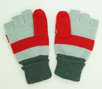 New Design Colorful Acrylic Knitted Glove, Half Finger Gloves,Fingerless Gloves with Pocket