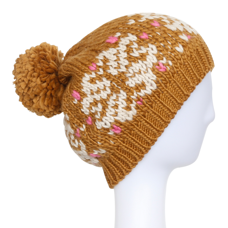 Hot Sale Jacquard 100% Acrylic Customized Knitted Winter Warm Hat Beanies