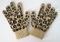 Customized Winter Knitted Acrylic Magic Glove with Leopard Print