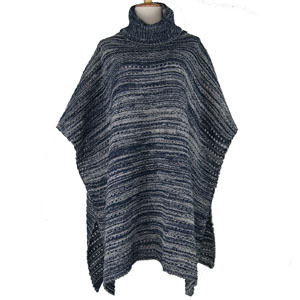 Custom logo label winter tassel poncho scarf knit shawls wholesale