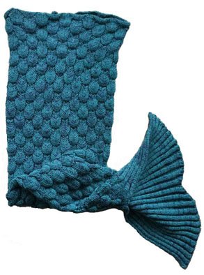 2018 New Arrival Knitted Sea-Maid Mermaid Tail Blanket for Kids and Adults