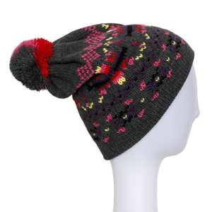 Lady Fashion Beanie Hot Sale Caps Knitted Winter Warm Beanies with Pompom