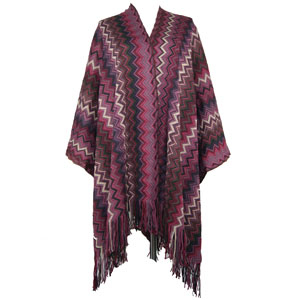 Wholesale Chunky Knit Incantation Patterned Design Pull-on Style Women Hoodie Poncho