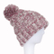 Lady Fashion 100% Acrylic Jacquard Cuffed Knitted Winter Beanie Hat 