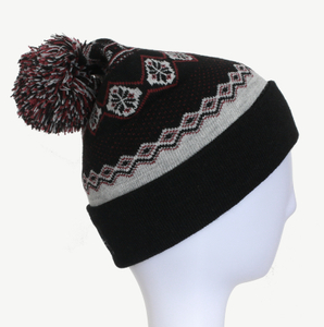 Fashion Unisex Customized Colorful Jacquard Knitted Hat/Cap Beanie Hat with Pompom