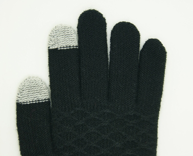 Wholesale Customized Winter Knitted Acrylic Magic Screen Touch Glove
