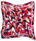 Womens Colorful Print Big Square Silk-like Satin Scarf Wrap Kerchief 